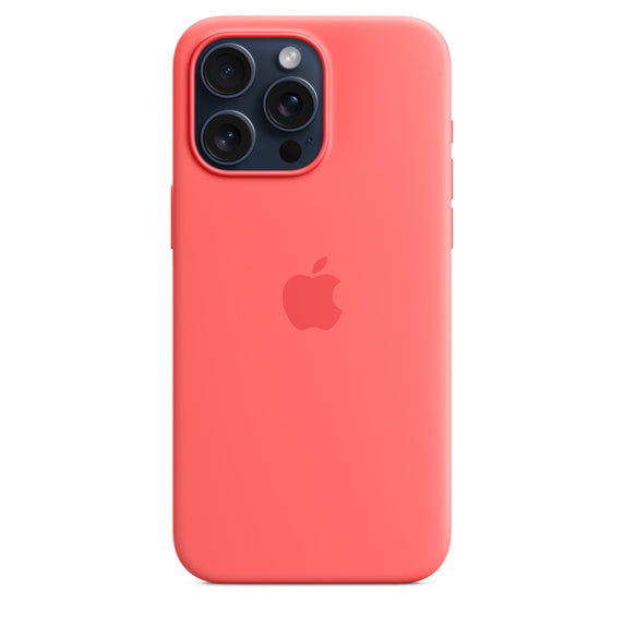 Apple iPhone 15 Pro Max Silicone Case with MagSafe Guava