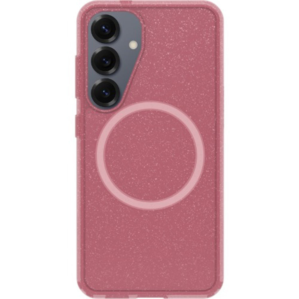 OtterBox Symmetry Magnets Foxberry Case for Samsung Galaxy S25+ 5G (6.7") - Clear/ Pink