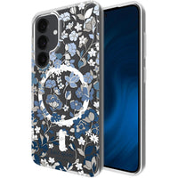 Thumbnail for Kate Spade Case with Magnets for Samsung Galaxy S25 - Flowerbed Blue Gems