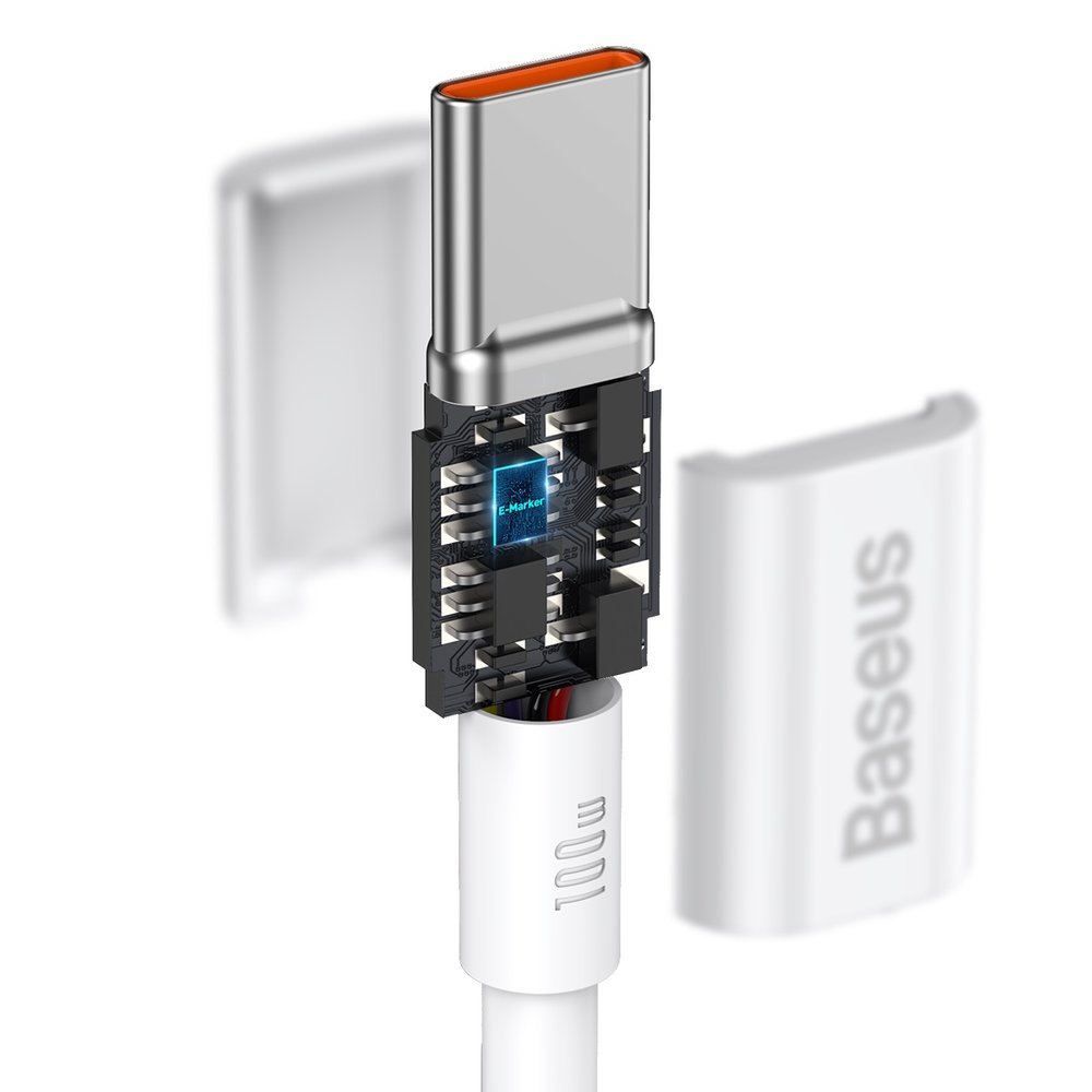 Baseus Superior Series Fast Charging Data Cable USB-C to USB-C 100W 2Meter - White
