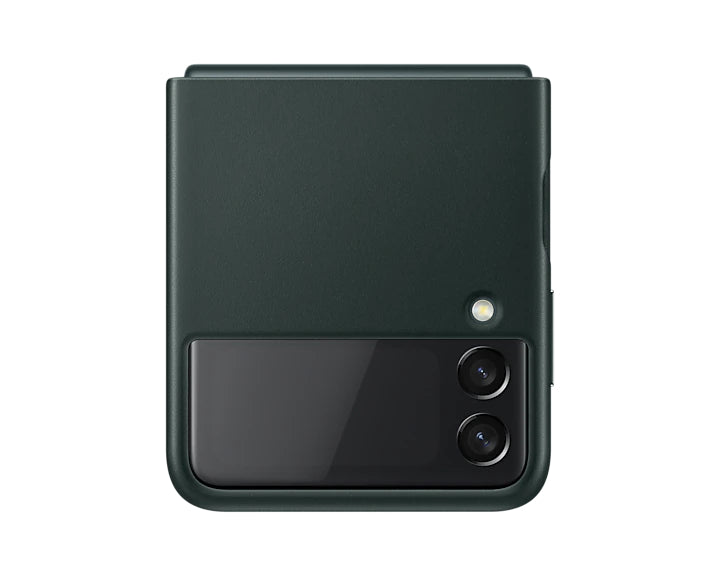 Samsung Leather Cover for Galaxy Flip 3 - Green