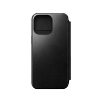 Thumbnail for Nomad Leather Folio Case for iPhone 15 Pro Max - Black - Horween
