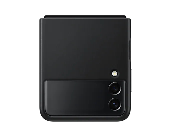 Samsung Leather Cover for Galaxy Flip 3 - Black
