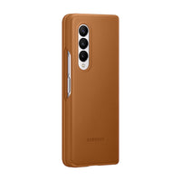 Thumbnail for Samsung Leather Cover for Galaxy Fold 3 - Camel