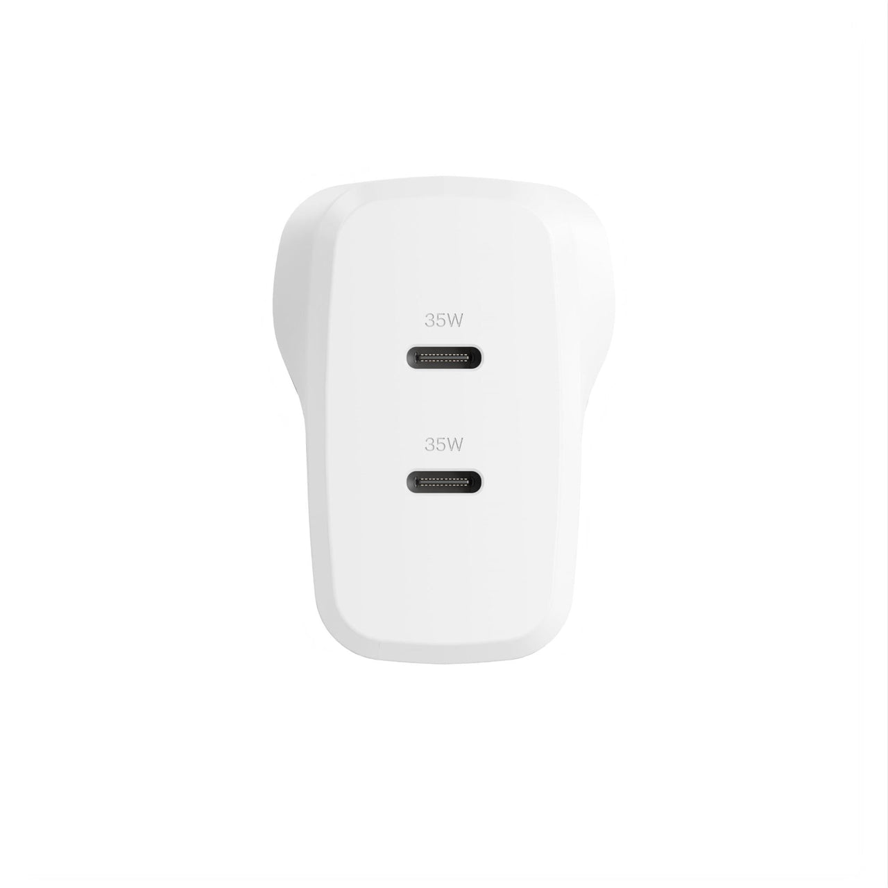Cygnett PowerPlus 35W Dual Port USB-C Wall Charger - White