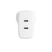 Thumbnail for Cygnett PowerPlus 35W Dual Port USB-C Wall Charger - White