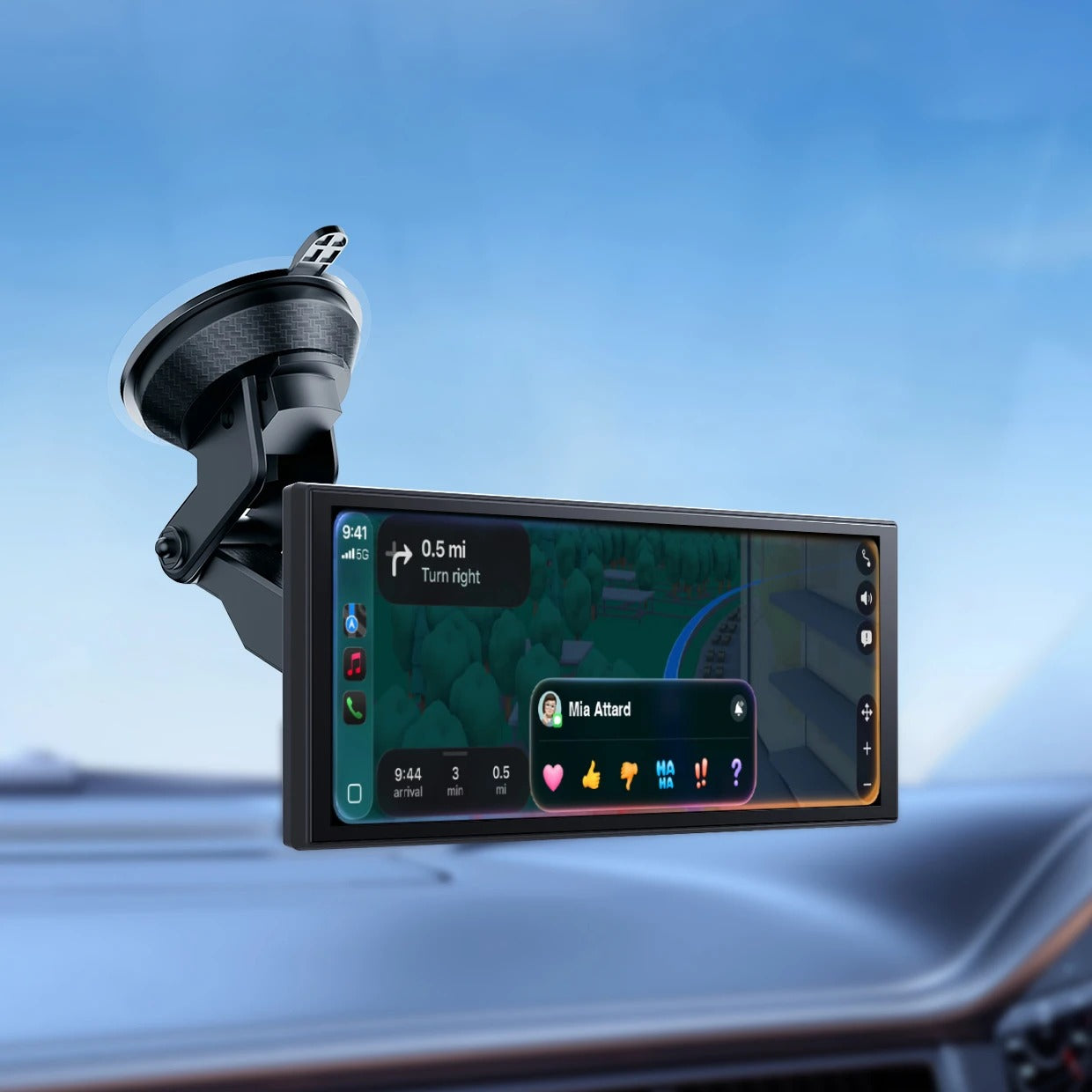 Laser 12-inch CarPlay Android Auto Dual Camera