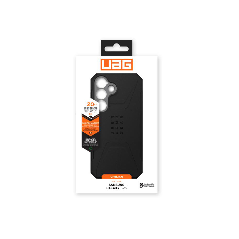 UAG Civilian Magnetic Case for Samsung Galaxy S25 - Black