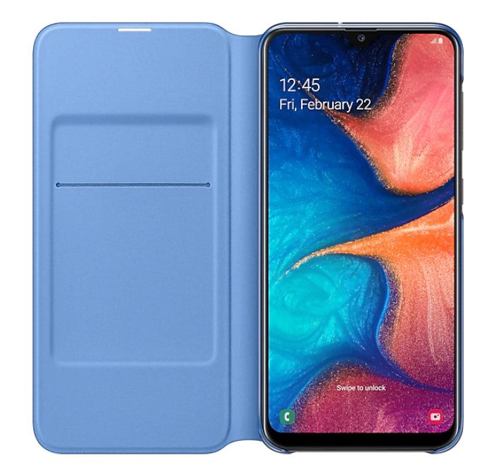 Samsung Galaxy A20 Wallet Cover - Black