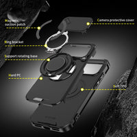 Thumbnail for Blacktech Magnetic TitanRing Armor Case for Samsung Galaxy S26 Ultra - Black
