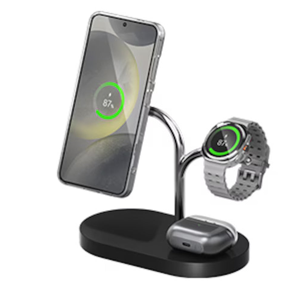 Samsung 3-in-1 Qi2 Wireless Charger- Black