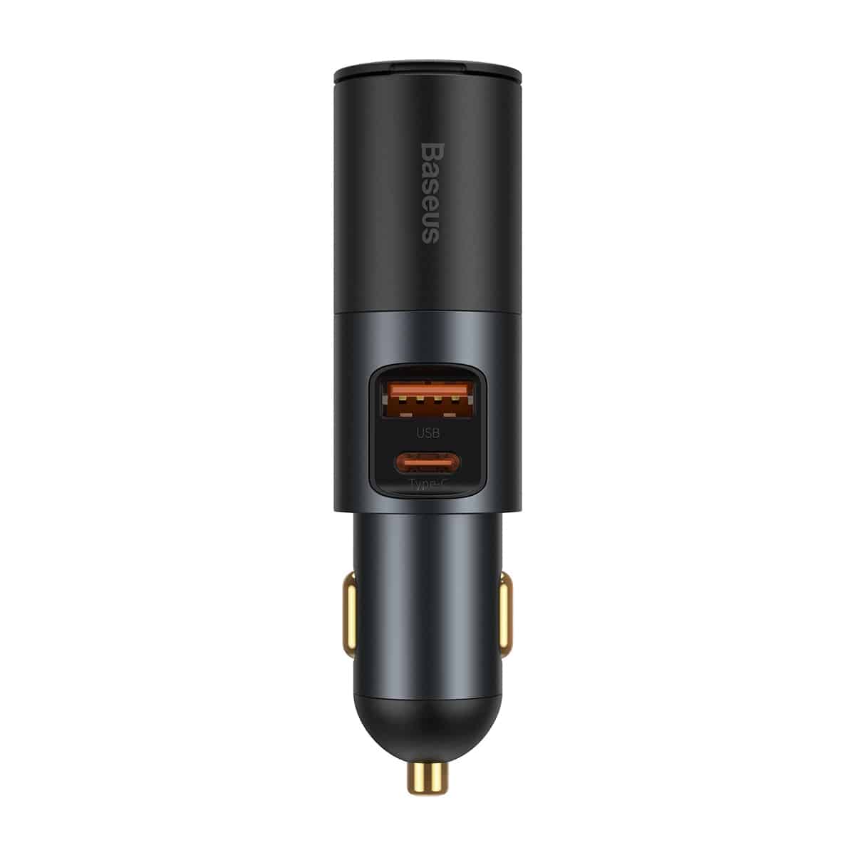 Baseus 120W Car Charger USB-C USB PD3.0 Fast Charging Cigarette Lighter Adapter