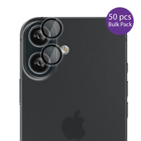 EFM Camera Lens Protector Bulk Pack for iPhone 16 / 16 Plus - Clear