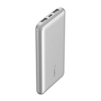 Thumbnail for Belkin BoostCharge 10K Power Bank+USB-A to USB-C Cable- Silver