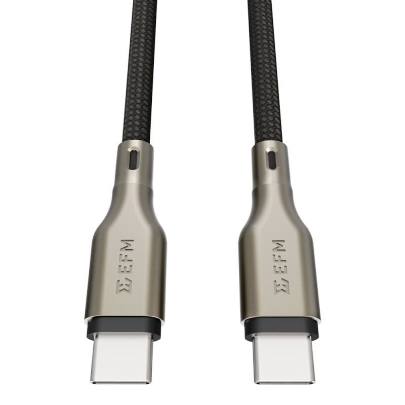 EFM USB-C to USB-C 140W Pro Power and Data Cable with Aramid Fibre Reinforcement 2M - Black
