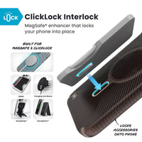 Thumbnail for Speck Presidio Lux Grip with Clickclock for iPhone 17 Pro Max - Shade/Orng