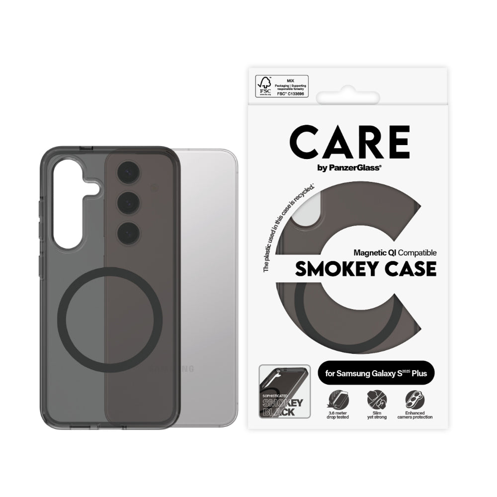 PanzerGlass CARE Flagship Magsafe Case for Samsung Galaxy S25+ (S25 Plus)- Smoke