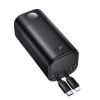 Thumbnail for Hoco Q59 65W 20000mAh CCC 65W Laptop Phone Power bank with two cables - Black