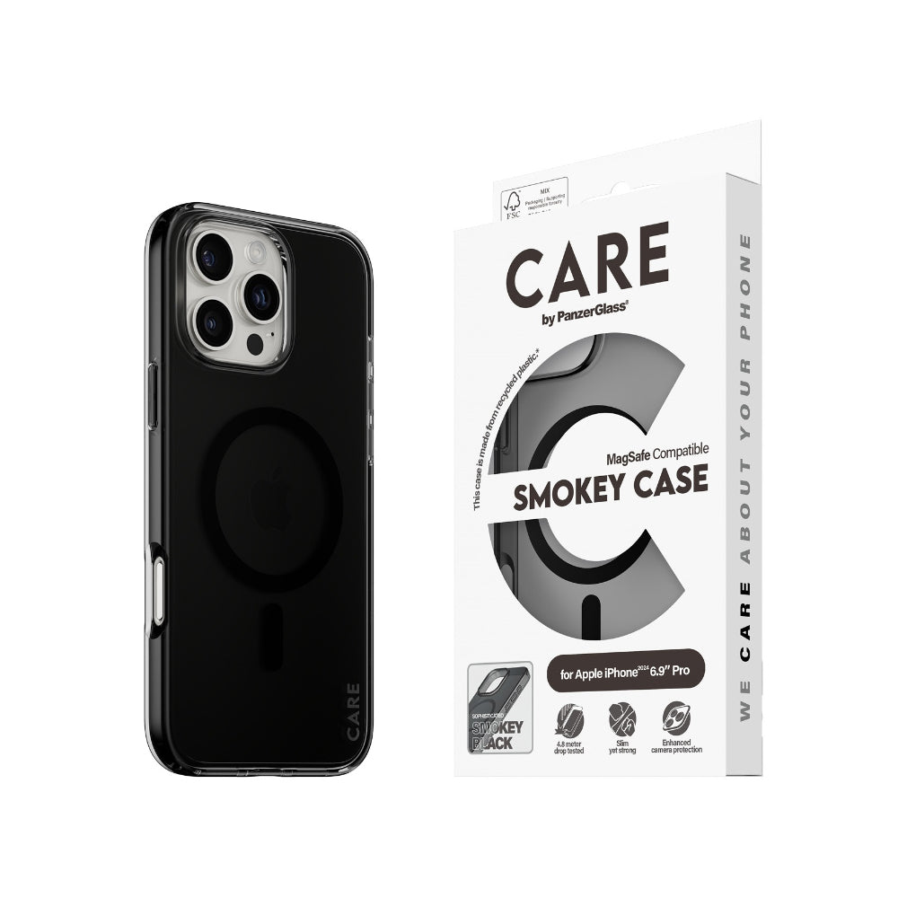 PanzerGlass CARE Flgship MagaSafe Case for iPhone 16 Pro Max - Smokey