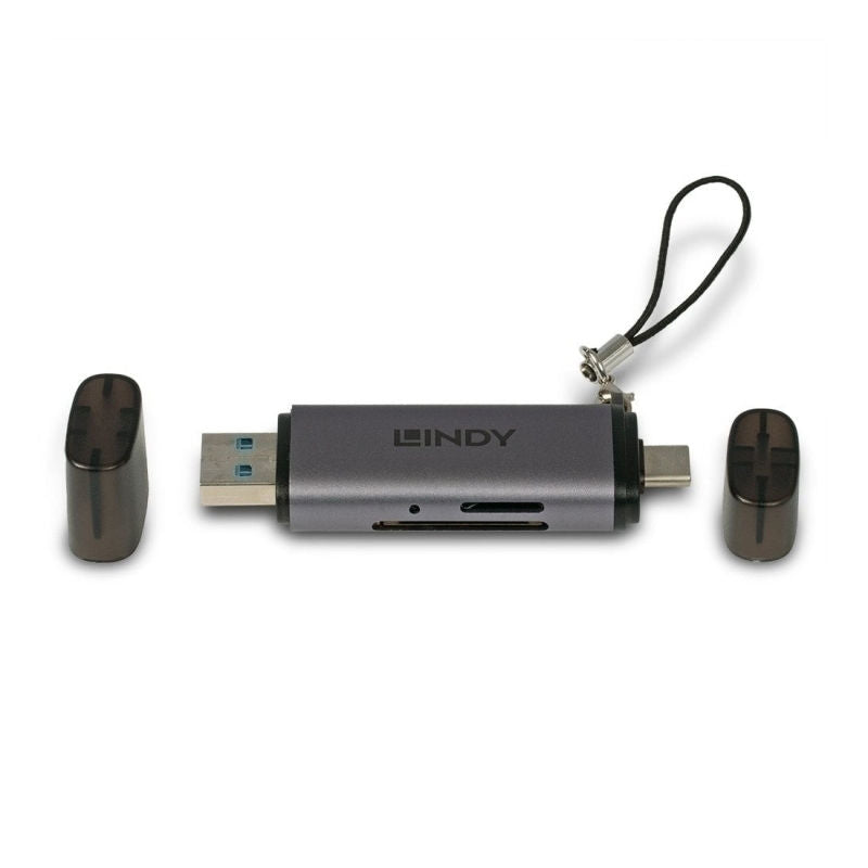 Lindy USB 3.2 Type C/A Sd Micro SD Card Reader