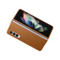 Thumbnail for Samsung Leather Cover for Galaxy Fold3 - Camel