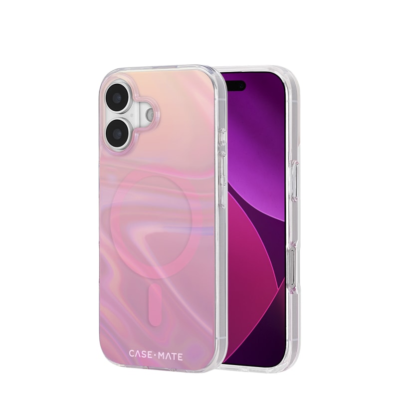 Case-Mate Peach Bubble MagSafe Case for Apple iPhone 17- Iridescent
