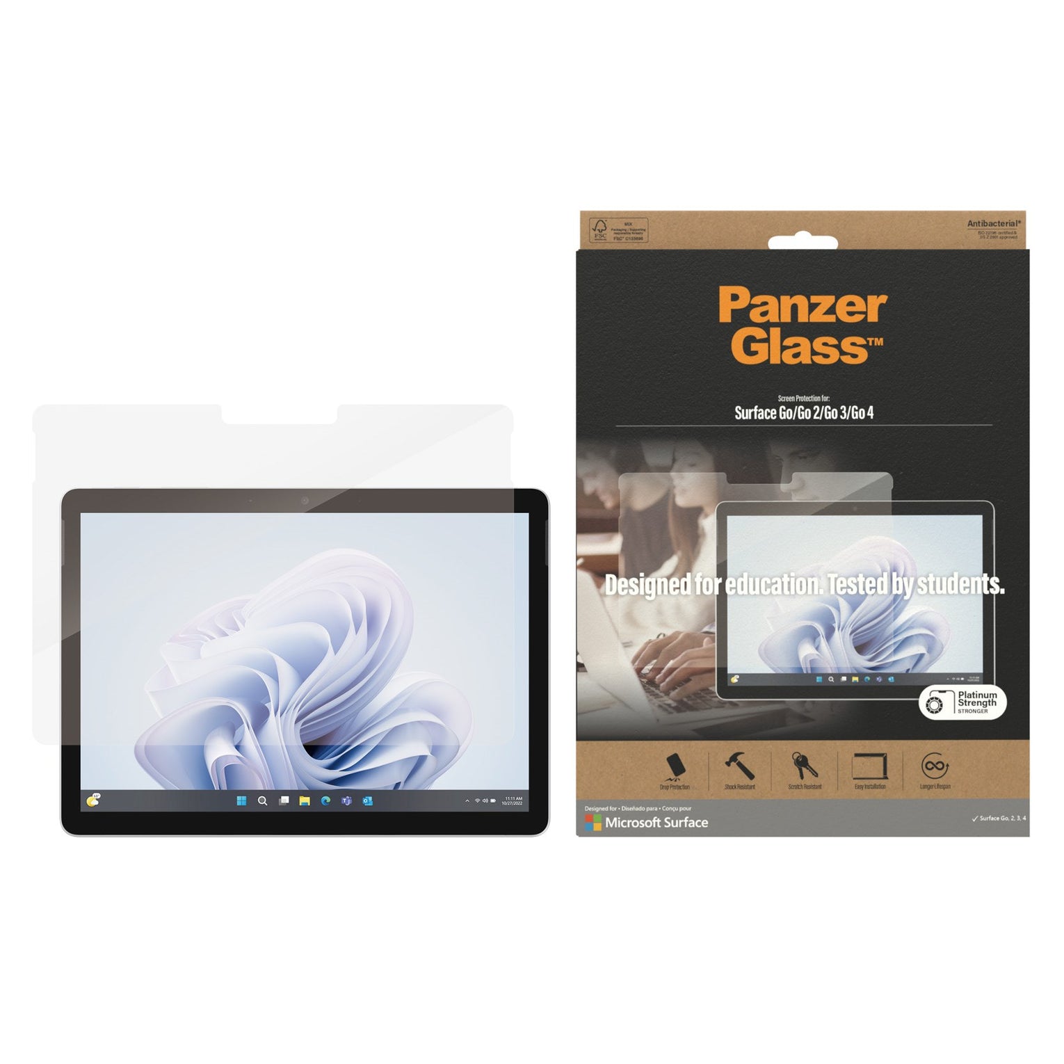 PanzerGlass Screen Protector Edge to Edge SP - Surface Go 1/2/3/4
