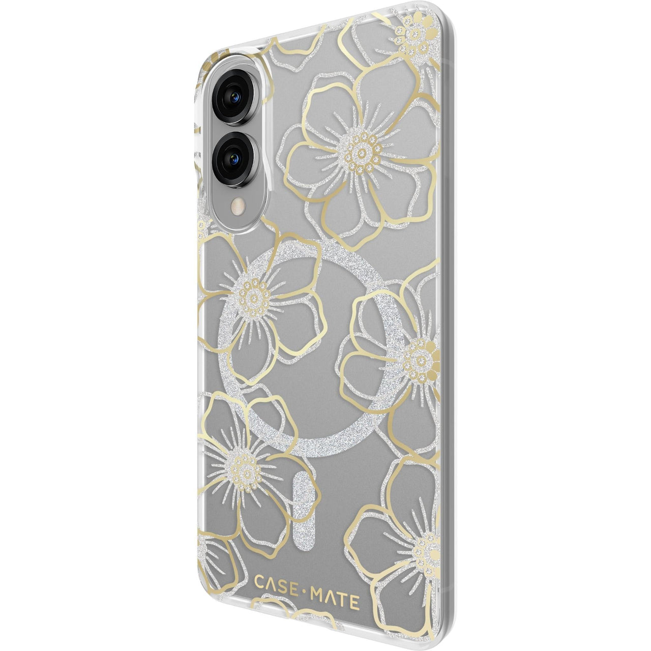 Case-Mate Floral Gems Case W/Magnet For Samsung Galaxy S25 Edge - Gold