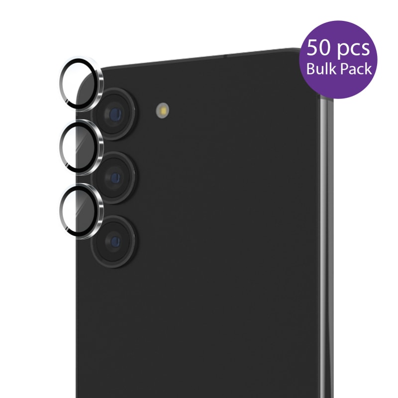 EFM Camera Lens Protector Bulk Pack 50 Units for Samsung Galaxy S25 - Clear