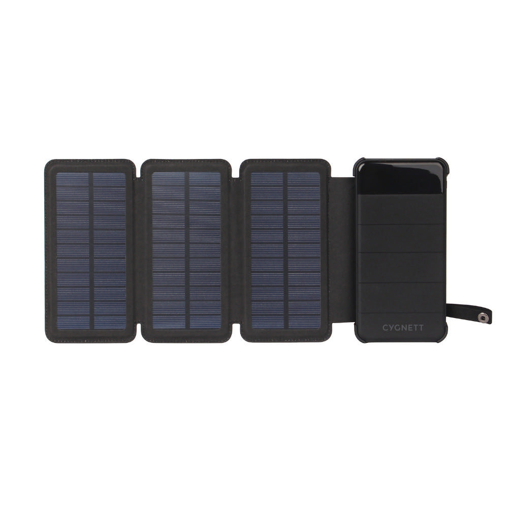Cygnett Chargeup Explorer 8000mah Power Bank & Detachable Solar Panels - Black