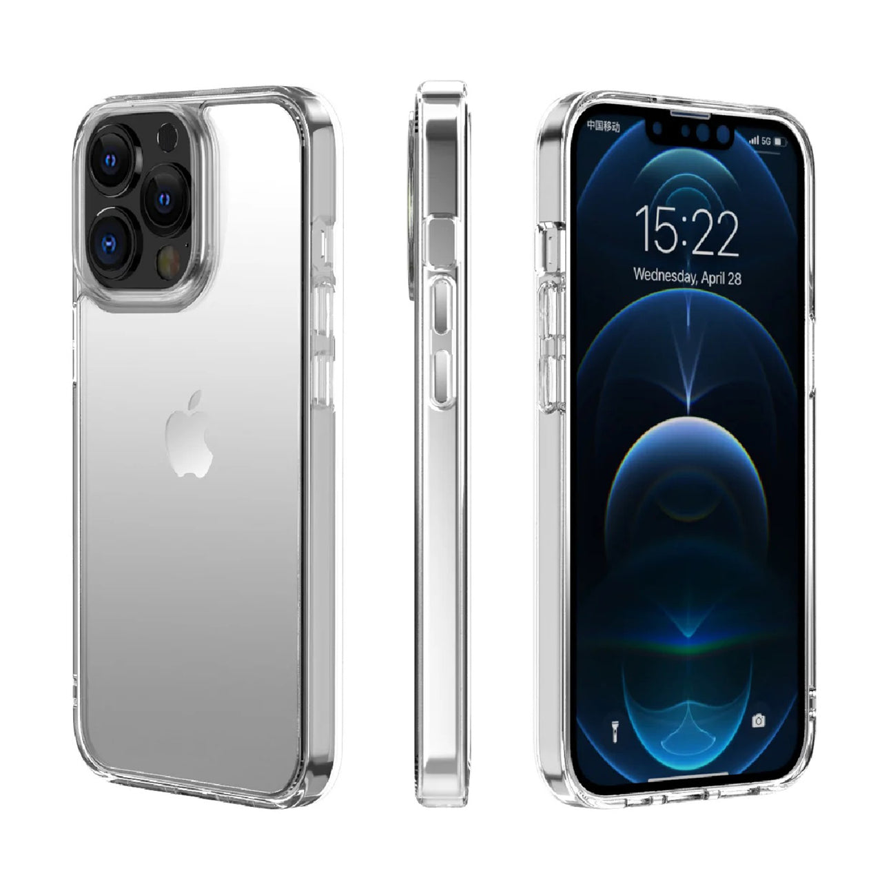 Phonix Rock Shockproof Case for Apple iPhone 13 Pro Max (6.7) - Clear