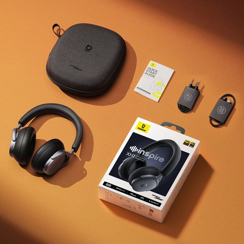 Baseus Inspire XH1 ANC Wireless Bluetooth Headphones - Black