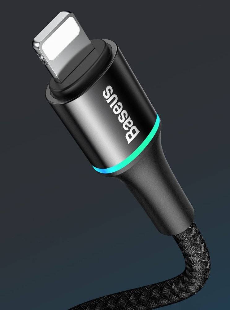 Baseus Halo USB-C to Lightning 20W  Cable Cord 1M - Black