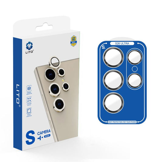 Samsung LITO C2 AR+AF Coating Aluminum Alloy Camera Corning Glass With Easy Installation for Galaxy S26 Ultra - Black