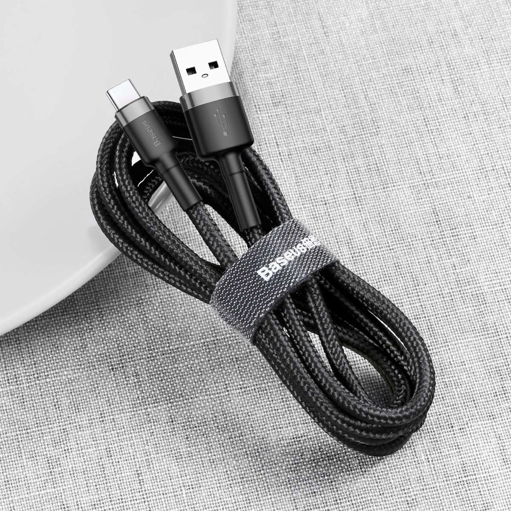 Baseus USB-A to USB-C Cafule Tough Cable 1M  1 meter - Gray