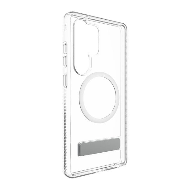ZAGG Crystal Palace Snap MagSafe Compatible Case with Kickstand for Samsung S25 Ultra - Clear