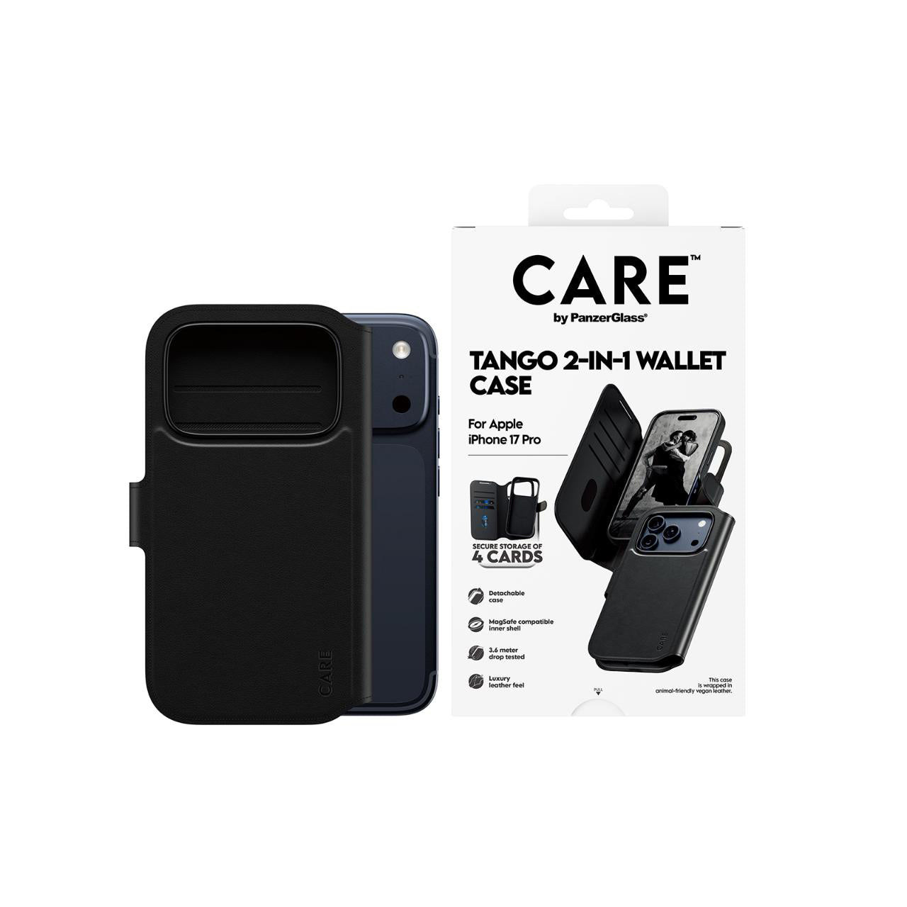 PanzerGlass CARE by Feature Tango Magsafe Case for iPhone 17 Pro- Black