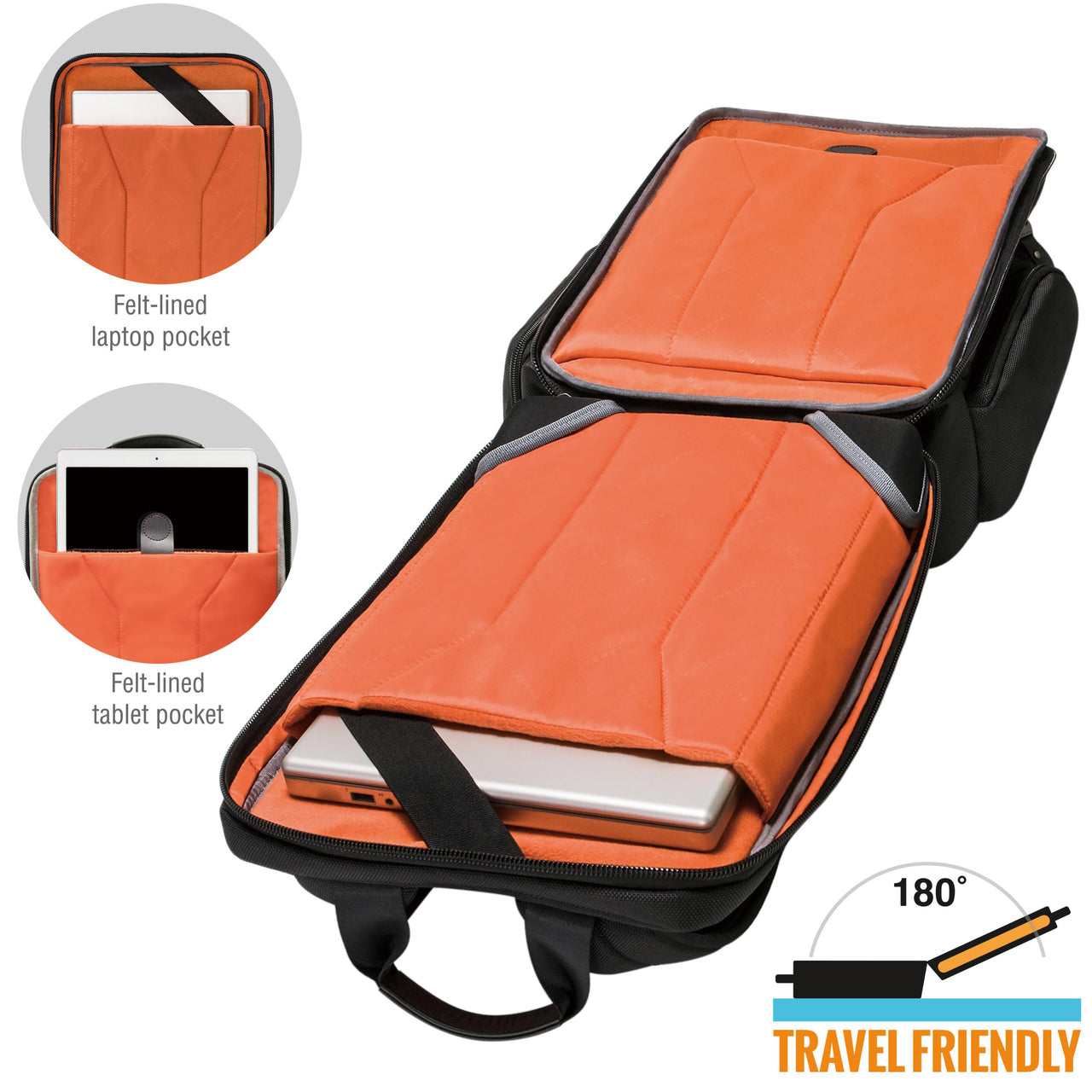 Everki Onyx Premium Travel Friendly Laptop Backpack up to 15.6-Inch