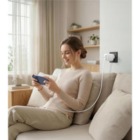 Belkin BoostCharge Pro Wall Charger 45W GaN with retractable cable - White