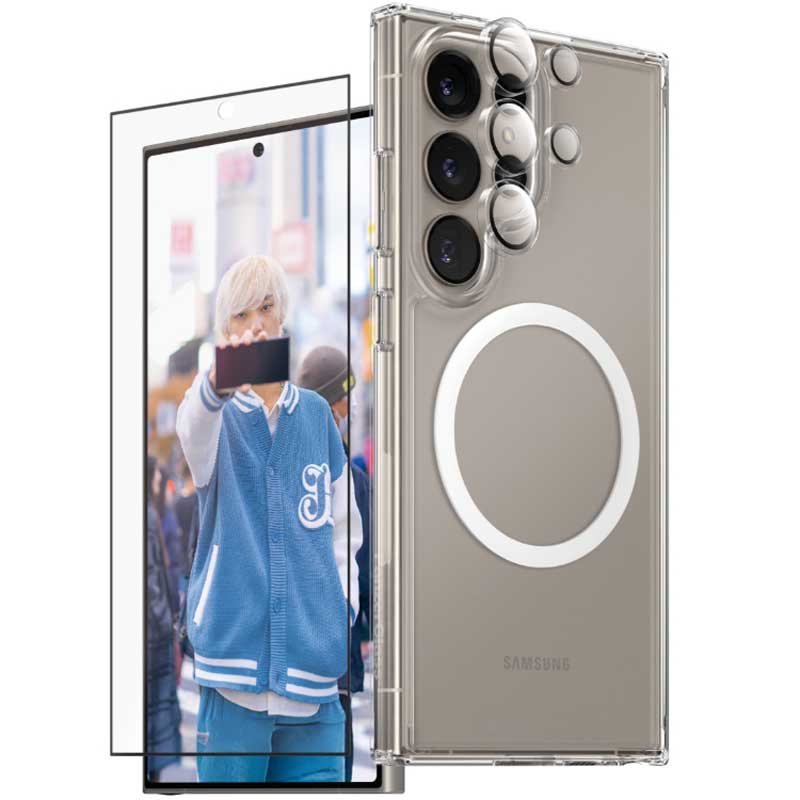 PanzerGlass Care Flagship 3-in-1 Bundle for Samsung GS25 Ultra - Clear