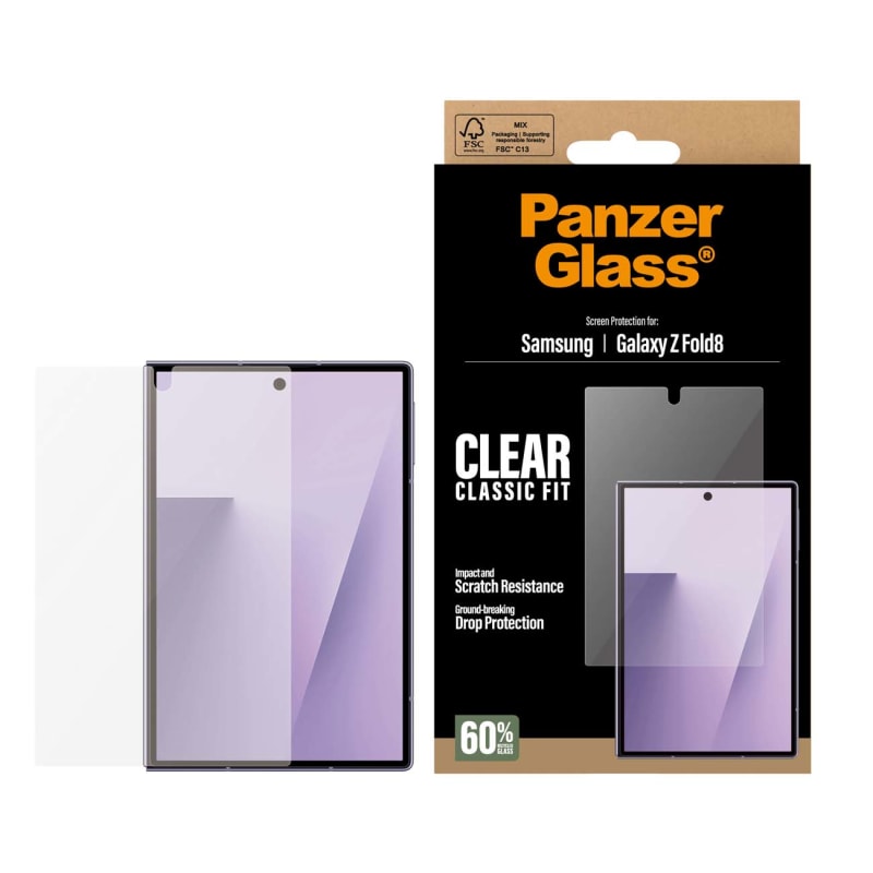 PanzerGlass Glass suits subscreen for Samsung Z Fold8 - Clear