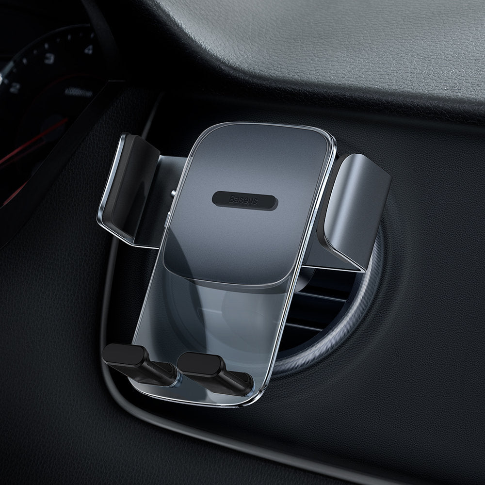 Baseus Clamp Vehicle Car mount for Round Air Outlet  vent Holder - Black