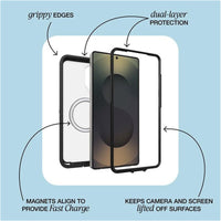 Thumbnail for OtterBox Defender Pro XT Case with Magnets Suits for Samsung Galaxy S26+ (S26 Plus) - Mountain Storm Blue