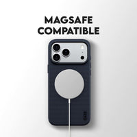 CARE by PanzerGlass Fusion Fabric MagSafe Case for iPhone 18 Pro Max, 17 Pro Max - Blue