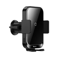 Thumbnail for Baseus Car Phone Holder with Halo +  15W Wireless Charging | Mount - Black