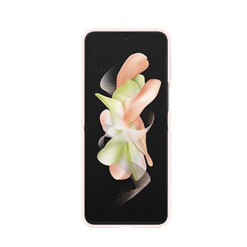 Samsung Galaxy Z Flip4 Silicone Cover with Ring - Pink Gold