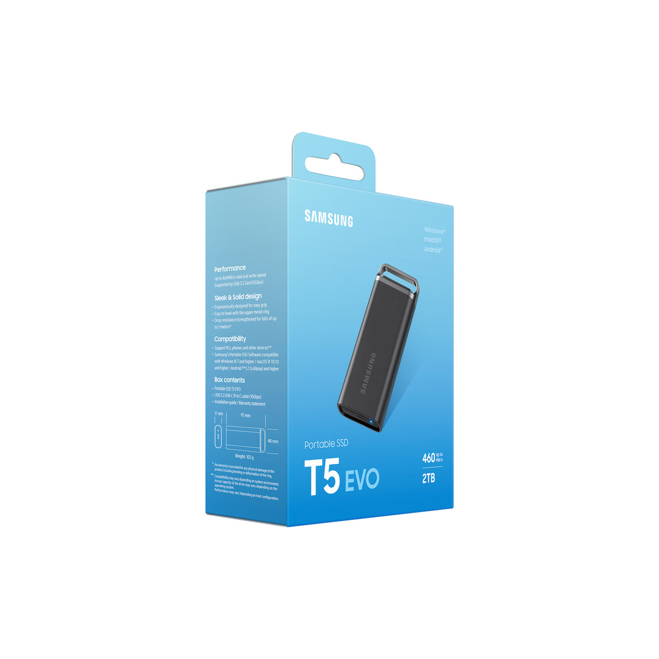 Samsung Portable SSD T5 EVO Black -  2 TB