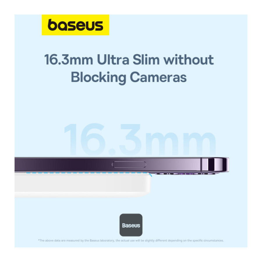 Baseus 6000mAh Magnetic Mini Air 15W Wireless Power Bank With PD 20W Type-C Port - White