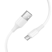 Thumbnail for Hoco X120 USB-A to USB-C Bend-Resistant Charging Data Cable Type-C- White