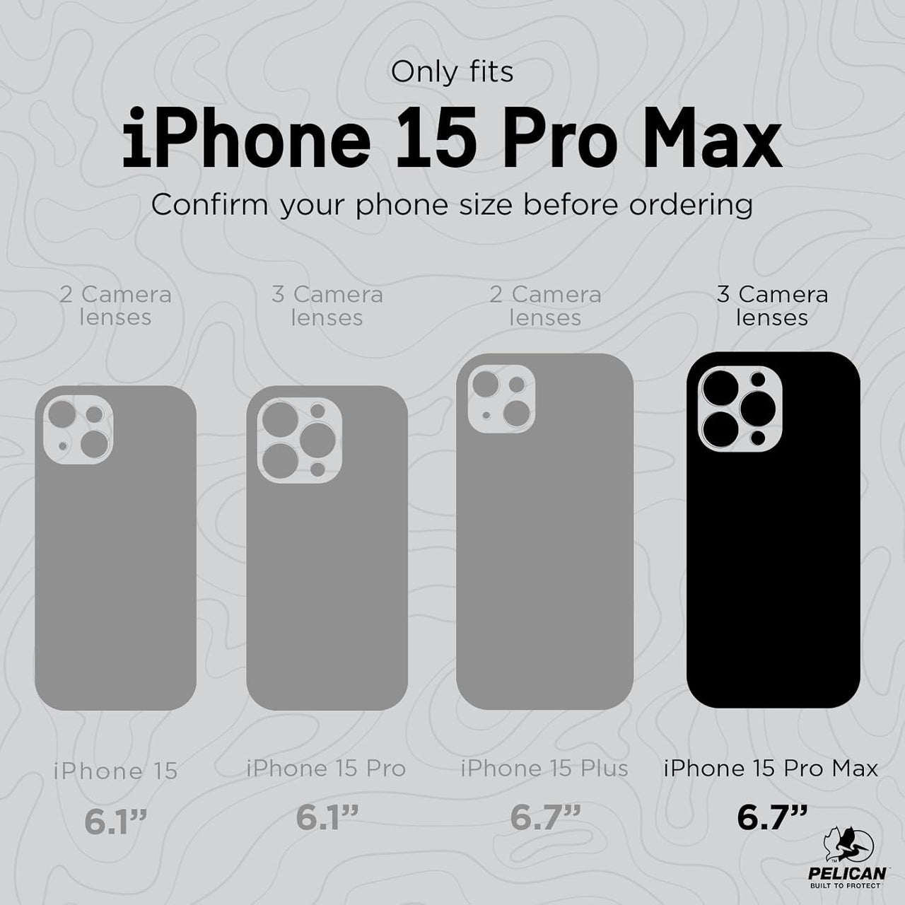 Pelican Ranger MagSafe Case for iPhone 15 Pro Max- Black
